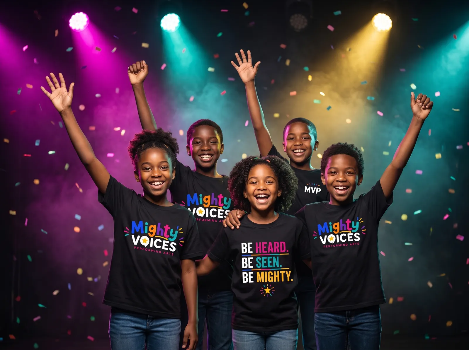Mighty Voices ensemble rehearsing